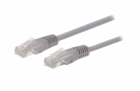 C-TECH kabel patchcord Cat5e, UTP, šedý, 2m