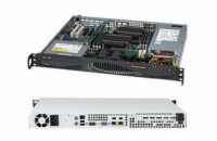 SUPERMICRO mini1U chassis, 2x 3,5" fixed HDD (nebo s MCP-220-00044-0N 2x2,5"), mechanika volitelná (slim), 350W (80PLUS 