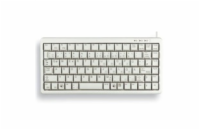 CHERRY klávesnice G84-4100 COMPACT KEYBOARD, lehká, USB, EU, bílá