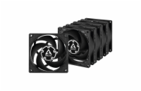 ARCTIC P8 PWM PST Case Fan - 80mm case fan with PWM control and PST cable - Pack of 5pcs