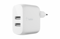 Belkin BOOST CHARGE™ Duální 24W USB-A nástěnná nabíječka, bílá