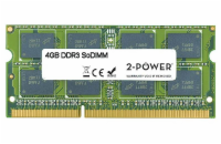 2-Power SODIMM DDR3 4GB 1333MHz CL9 MEM5103A 2-Power 4GB PC3-10600S 1333MHz DDR3 CL9 SoDIMM 2Rx8 ( DOŽIVOTNÍ ZÁRUKA )