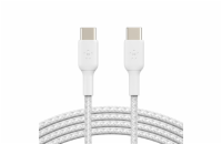 Belkin USB-C na USB-C kabel, 1m, bílý - odolný