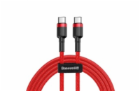 Baseus Cafule Series nabíjecí/datový kabel USB-C na USB-C PD2.0 60W Flash 1m, červená