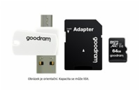 GOODRAM microSDXC karta 64GB M1A4 All-in-one (R:100/W:10 MB/s), UHS-I Class 10, U1 + Adapter + OTG card reader/čtečka