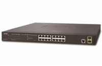 Planet GS-4210-16T2S Planet GS-4210-16T2S switch L2/L4, 16x 1000Base-T, 2x SFP, Web/SNMPv3, VLAN, QoS, IPv6, fanless