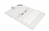 AIREN AiTab Leather Case 4 with USB Keyboard 10" WHITE (CZ/SK/DE/UK/US.. layout)