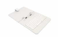 AAIREN AiTab Leather Case 2 with USB Keyboard 8" WHITE (CZ/SK/DE/UK/US.. layout)