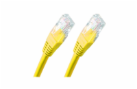 XtendLan PK_5UTP005yellow patch, Cat 5e, UTP, 0,5m, žlutý XtendLan Patch kabel Cat 5e UTP 0,5m - žlutý