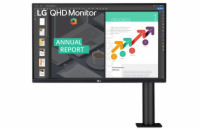 LG monitor IPS 27QN880 27" / 2560x1440 / 350cd/m2 / 5ms / DP / 2xHDMI / USB-C / repro