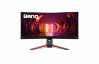 BENQ Mobiuz 34" LED EX3410R/ Curved/ VA panel/ 3440x1440/ 3000:1/ 1ms/ 144 Hz/ 2xHDMI/ DP/ USB/ FreeSync/ černošedý