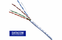 DATACOM kabel drát C5E UTP PVC 305m box bílý