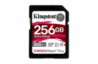 Kingston SDHC UHS-II 256 GB SDR2/256GB Kingston paměťová karta 256GB Canvas React Plus SDXC UHS-II 300R/260W U3 V90 for Full HD/4K/8K