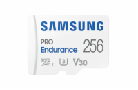 SAMSUNG PRO Endurance MicroSDXC 256GB + SD Adaptér / CL 10 UHS-I U3 / V30