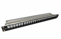 Solarix 19" Neosazený modulární patch panel 24 portů 1U SX24M-0-STP-BK-UNI-N