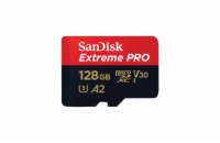 SanDisk Extreme PRO/micro SDXC/128GB/UHS-I U3 / Class 10/+ Adaptér