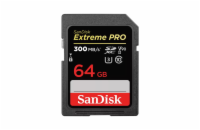 SanDisk SDXC UHS-II 64 GB SDSDXDK-064G-GN4IN SanDisk SDHC karta 64GB Extreme PRO (300 MB/s, Class 10, UHS-II U3 V90)