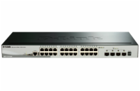 D-Link DGS-1510-28X 28-Port Gigabit Stackable Smart Managed Switch, 24x gigabit RJ45, 4x 10G SFP+
