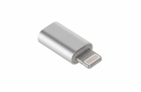 Redukce Micro USB - Lightning GSM1019S Silver
