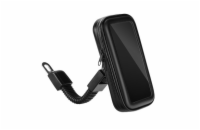 Pouzdro AppleMix Sportovní motorku / kolo Apple iPhone - držák s očkem - voděodolné - černé Pouzdro telefonu na kolo/motorku - velikost 4,8-5,5