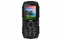 iGET Defender D10 Black - Odolný telefon/2,4"/320x240/Dual SIM/foto 0,3 MPx/32Mb+3Mb/baterie 2500mAh/svítilna/IP68