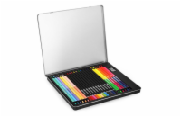 Easy S941301 24 ks Pastelky EASY Creative trojhranné klasické a oboustranné 24ks / 36 barev v kovové krabičce