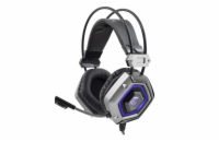 White Shark herní headset LION, pro PC, PS4, stříbrno-černý  (GH-1841)