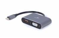 Gembird USB-C/HDMI, VGA adaptér