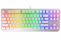 Endorfy herní klávesnice Thock TKL OWH Pudd.Khail  BR RGB /USB/ brown sw./ drátová / mechanická / US layout / bílá RGB