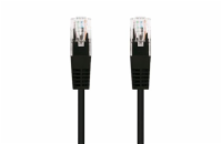 C-TECH CB-PP5-1BK patch, Cat5e, UTP, 1m, černý C-TECH kabel patchcord Cat5e, UTP, černý, 1m