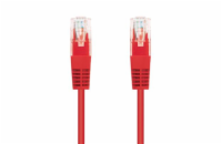 C-TECH kabel patchcord Cat5e, UTP, červený, 2m