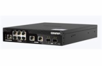 QNAP řízený PoE++ switch QSW-M2106PR-2S2T (6x 2,5GbE RJ45, 2x 10GbE RJ45, 2x 10GbE SFP+, malá šířka)