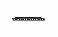 Schrack HSER0240SP 19"patchpanel AMPARO pro 24 keystone SFA/SFB neosazený, 1U