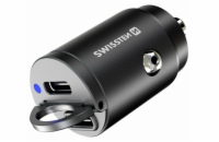 Adapter CL SWISSTEN 2x USB-C (PD) 30W, nano, metal černá