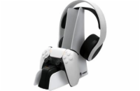 SNAKEBYTE PS5 Dual Charge 5 & Headset Stand white SnakeByte nabíječka 2v1 Dual Charge & Headset Stand 5 pro PS5 bílá