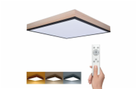 Solight WO802 LED stropní osvětlení s dálkovým ovládáním, čtvercové, dekor dřeva, 3000lm, 40W, 45x45cm