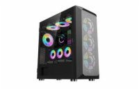 1stCOOL MiddleTower Wind Storm Black, E-ATX, USB3.0, černá