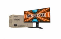 GIGABYTE LCD - 34" Gaming monitor M34WQ, SS IPS, 3440 x 1440 WQHD 21:9, 144Hz, 1000:1, 400cd/m2, 1ms, 2xHDMI, 1xDP