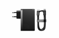 Baseus GaN5 Pro rychlonabíjecí adaptér 2x USB-C + USB-A 140W černá