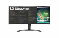 LG VA monitor 35WN75CP QHD / prohnutý / 35" / 3440x1440 / 300cd/m2 / 5ms GtG / 2x HDMI / DP / USB-C / repro