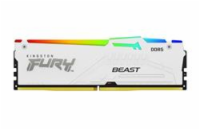 Kingston FURY Beast White/DDR5/32GB/5200MHz/CL40/1x32GB/RGB/White KF552C40BWA-32 KINGSTON DIMM DDR5 FURY Beast White RGB XMP 32GB 5200MT/s CL40