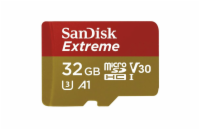 Paměťová karta SanDisk Extreme micro SDHC 32 GB 100 MB/s A1 Class 10 UHS-I V30,adapter,akční kamery