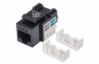 Intellinet Cat6 Keystone Jack, UTP, Black, Punch-down