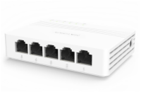 HIKVISION DS-3E0505D-E HIKVISION switch DS-3E0505D-E/ 5x port/ 10/100 Mbps RJ45 ports/ 1 Gbps/ napájení 5 VDC, 0.6 A