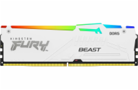 Kingston FURY Beast/DDR5/64GB/6000MHz/CL40/4x16GB/RGB/White