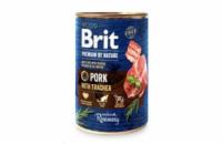 Brit Premium by Nature Pork with Trachea 400g konzerva pro psy