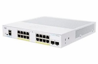 Cisco switch CBS350-16FP-2G-EU (16xGbE,2xSFP,16xPoE+,240W,fanless) - REFRESH