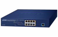 Planet PoE switch 8x1Gb/2.5Gb + 1xSFP+ 10Gb, VLAN, PoE 802.3at 120W Planet PoE switch 8x1Gb/2.5Gb + 1xSFP+ 10Gb, VLAN, PoE 802.3at 120W