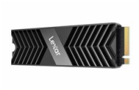 Lexar NM800PRO 1TB, LNM800P001T-RN8NG Lexar SSD NM800PRO PCle Gen4 M.2 NVMe - 1TB (čtení/zápis: 7500/6300MB/s) - Heatsink, černá