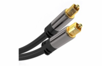 PremiumCord Kabel Toslink M/M, 6mm, 1,5m, černá